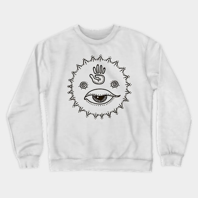 Female #011 Crewneck Sweatshirt by Olga Berlet